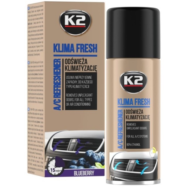 K2 Klima Fresh Spray Curatat Ac Blueberry 150ML K222BB